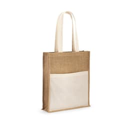 BRAGA. Sacola em 100% juta (240 g/m²) e bolso em 100% algodão (140 g/m²) Code.: 92823 - foto 1
