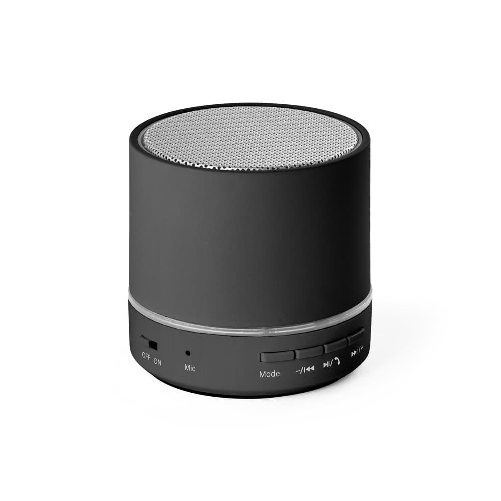 RE-PEREY. Caixa de som portátil em ABS 100% reciclado com microfone e autonomia de 4h30 Code.: 97176