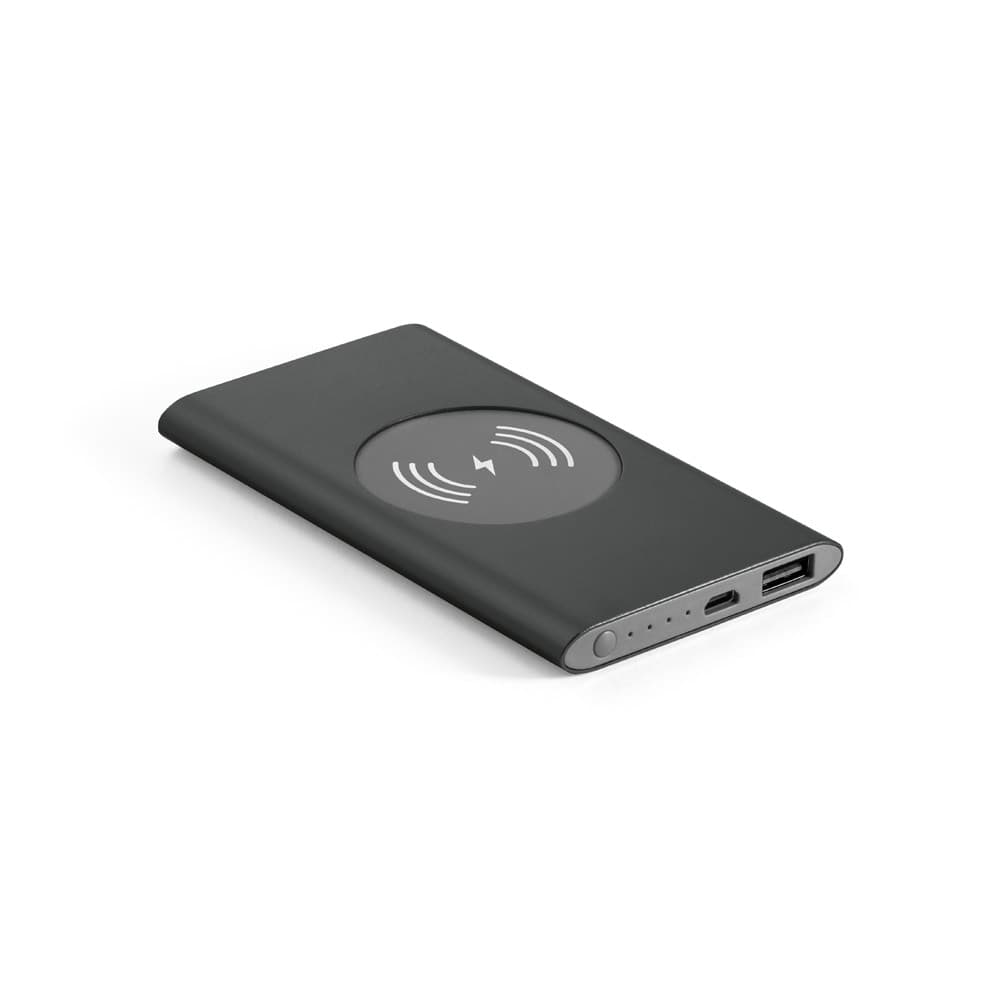 CASSINI 4'0. Bateria portátil com carregador por indução em alumínio 100% reciclado (4'000 mAh) Code.: 57078