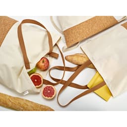MANAUS BPACK. Sacola tipo mochila em 70% algodão reciclado e 30% poliéster reciclado (180g/m²) com base em cortiça Code.: 92340 - foto 4