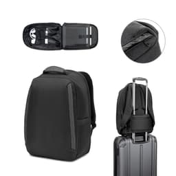 YANGON BPACK. Mochila antirroubo com bolso para notebook (17'3"), em poliéster reciclado 600D twill, resistente à água (20 L) Code.: 92393 - foto 2