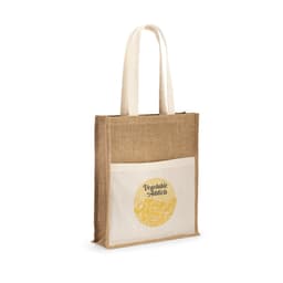 BRAGA. Sacola em 100% juta (240 g/m²) e bolso em 100% algodão (140 g/m²) Code.: 92823 - foto 3