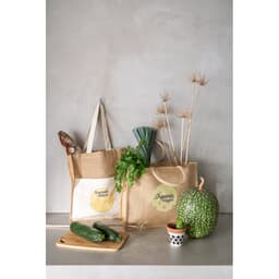 BRAGA. Sacola em 100% juta (240 g/m²) e bolso em 100% algodão (140 g/m²) Code.: 92823 - foto 4