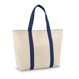 VILLE. Sacola 100% algodão canvas (280 g/m²) com bolso frontal, bolso interior e fecho magnético Code.: 92824 - foto 3