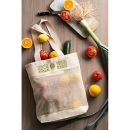 MUMBAI. Sacola 100% algodão (180 g/m²) com malha 100% algodão (100 g/m²) Code.: 92927 - foto 4