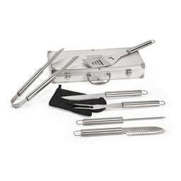 MACE. Kit churrasco em estojo de alumínio com luva de cozinha em poliéster e 6 utensílios em aço inox Code.: 93845 - foto 4