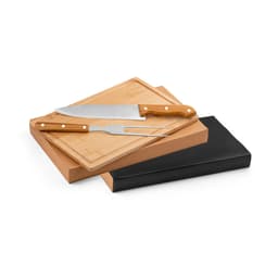 ALIOLI BOARD. Kit churrasco em caixa kraft com tábua em bambu e 2 utensílios em aço inox e bambu Code.: 94143 - foto 2