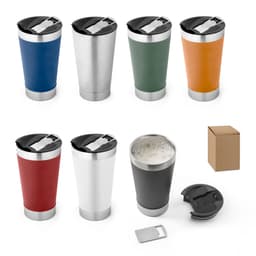 HALPERT LID. Copo de viagem em aço inox térmico, com parede dupla isolada a vácuo (630 mL) Code.: 94266 - foto 2