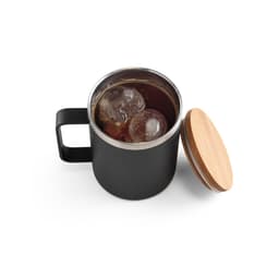 LAUDA. Copo de viagem em aço inox 90% reciclado, térmico com parede dupla isolada a vácuo e tampa em bambu 420 mL Code.: 94276 - foto 9