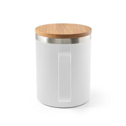 LAUDA. Copo de viagem em aço inox 90% reciclado, térmico com parede dupla isolada a vácuo e tampa em bambu 420 mL Code.: 94276 - foto 13