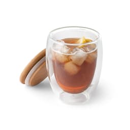 ECUADOR L. Copo em vidro isotérmico (borossilicato), térmico com parede dupla isolada a ar e tampa em bambu 350 mL Code.: 94767 - foto 8
