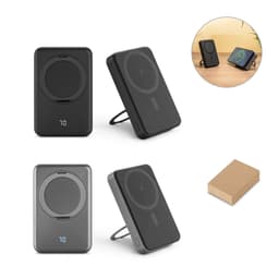 WARSHEL 10. Bateria portátil magnética com carregador por indução super-rápido (10'000 mAh), em ABS 100% reciclado Code.: 97143 - foto 2