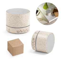 RE-LINEU. Caixa de som portátil com microfone e autonomia de 4h30 (400 mAh), em fibra de palha de trigo e ABS 100% reciclado Code.: 97930 - foto 2
