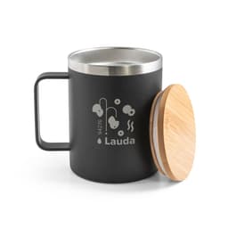 LAUDA. Copo de viagem térmico em aço inox 90% reciclado de parede dupla isolada a vácuo (420 mL) Code.: 94276 - foto 14