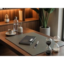 GARRETT. Conjunto composto por 1 caneta esferográfica e 1 caderno, em PU e aço inox Code.: 93668 - foto 2