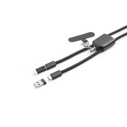 ZEWAIL. Cordão lanyard com suporte para celular incluso, cabo USB-C e diversos adaptadores em ABS reciclado e TPE reciclado Code.: 97194 - foto 7