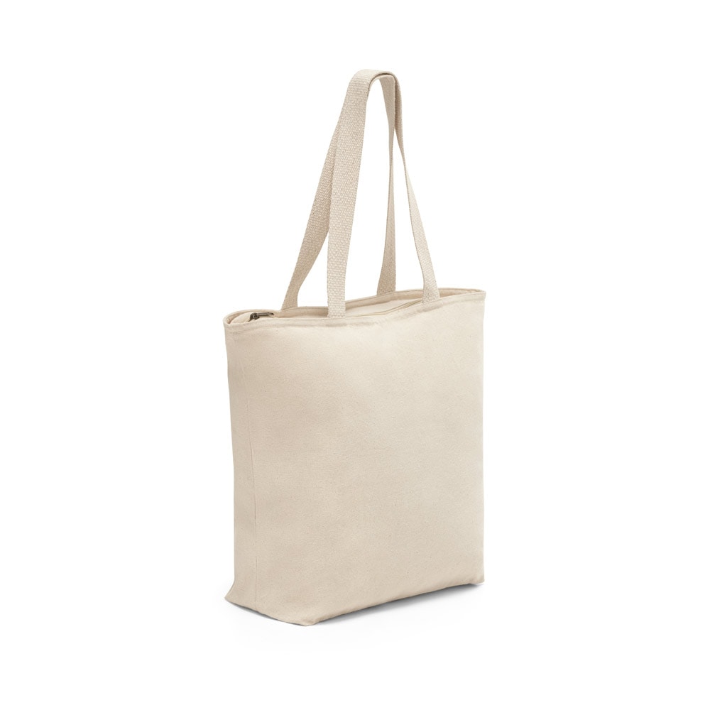 HACKNEY. Sacola 100% algodão (280 g/m²) com fecho e bolso interior Code.: 92926