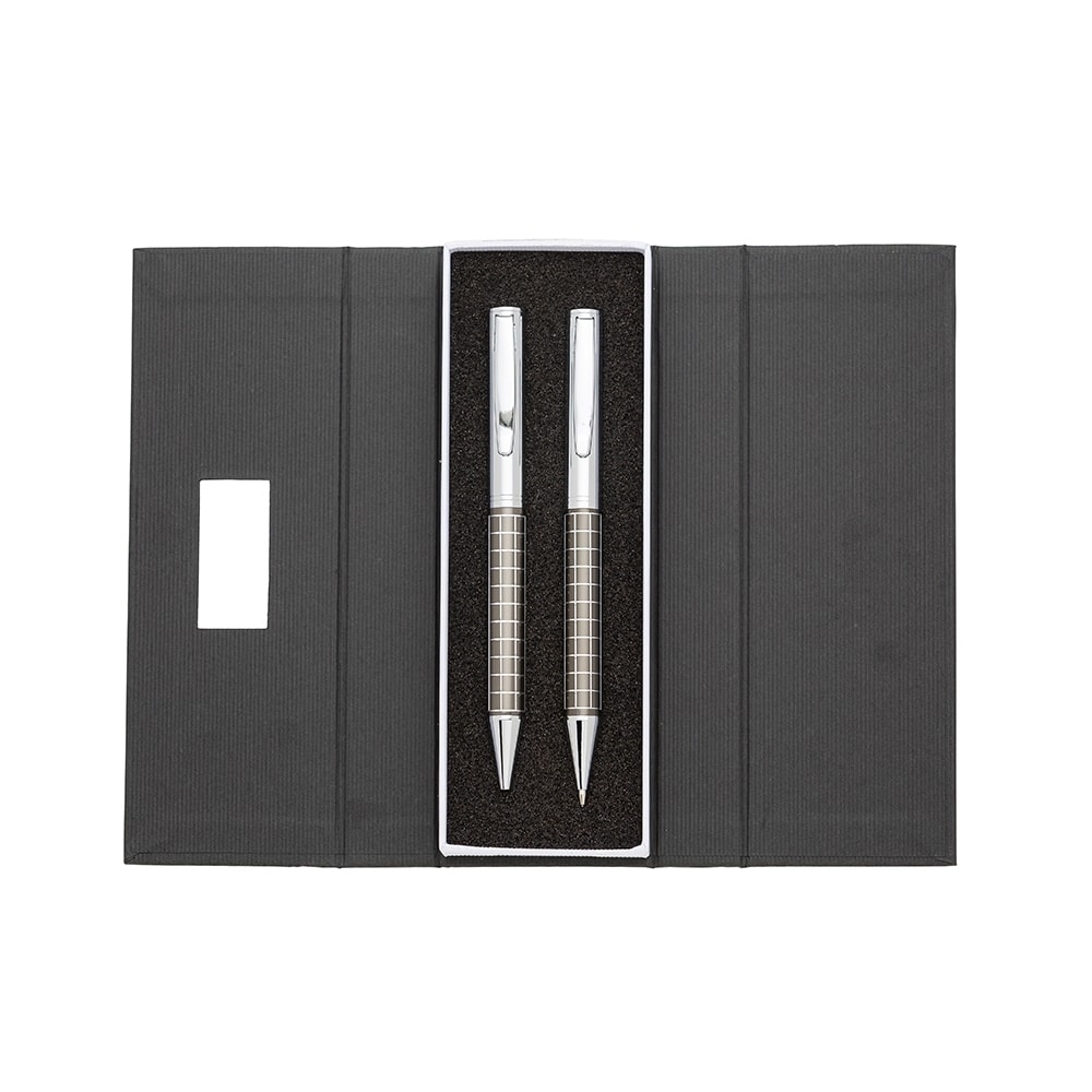 KIT CANETA E LAPISEIRA DE METAL - Code.: 201PAR
