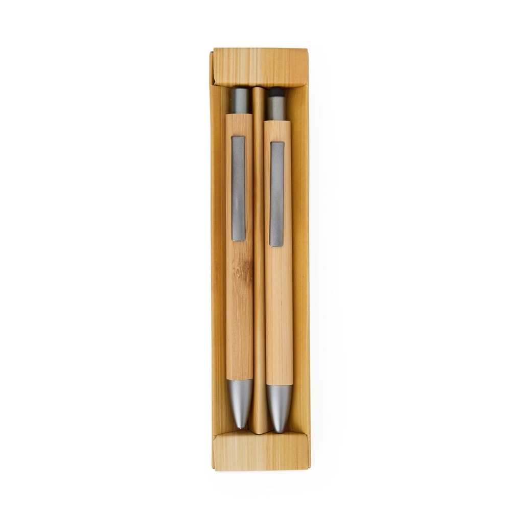 KIT ECOLÓGICO CANETA E LAPISEIRA BAMBU - Code.: 08251